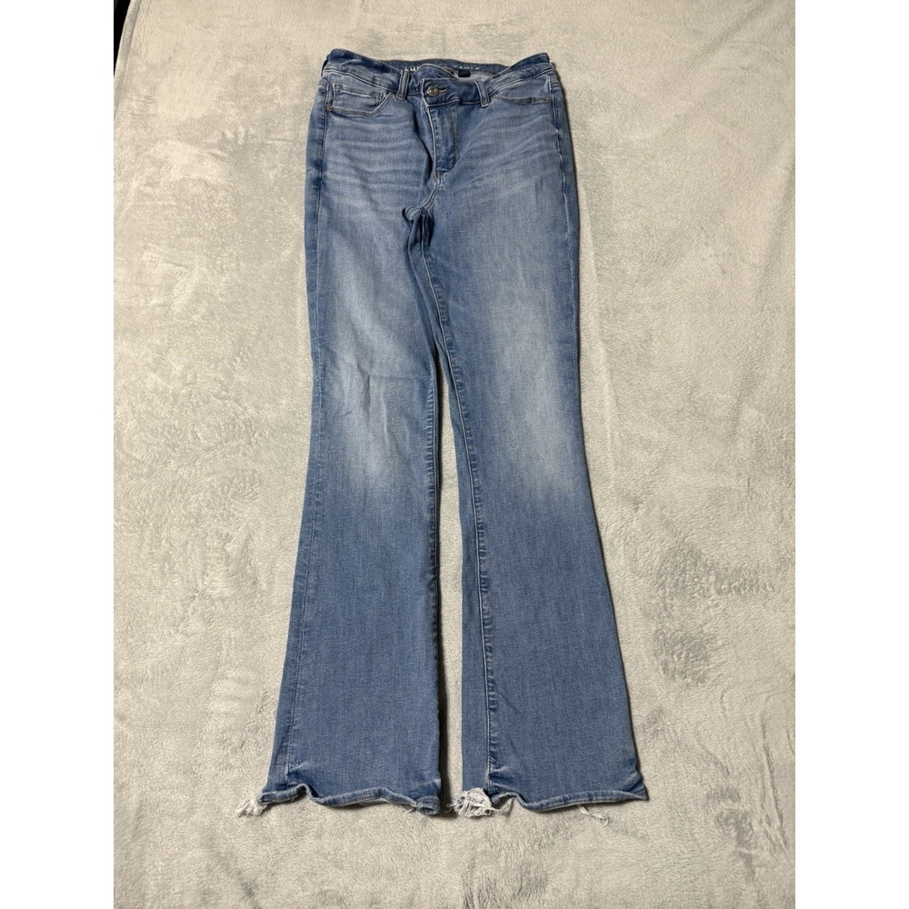 American Eagle Jeans Womens 10 Blue High Rise Skinny Kick Bootcut 28x30